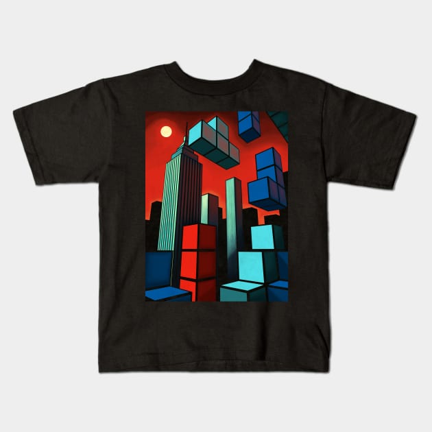 Tetroid Apocalypse Kids T-Shirt by Remus